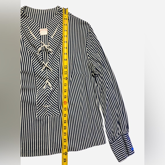 Vtg 50’s Mode O Day Surfer Beach Boho Hippy Long Sleeve Striped 1950s EUC - Picture 10 of 11